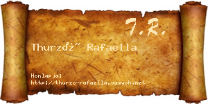 Thurzó Rafaella névjegykártya